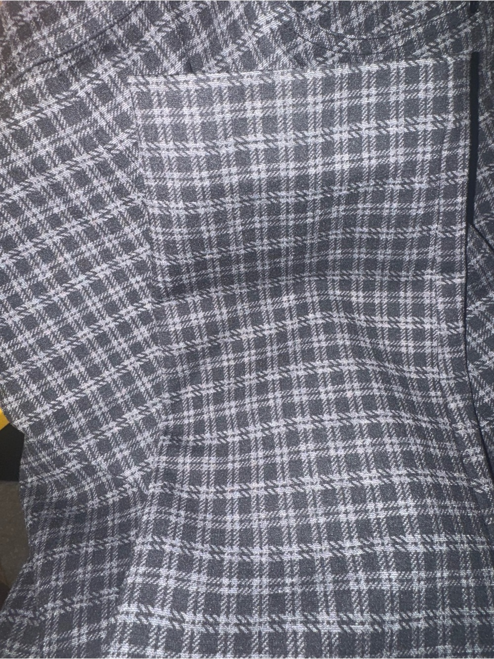 Sanctuary Plaid Skinny Pants Leggings Black Grey Size Small GUC - Picture 7 of 8